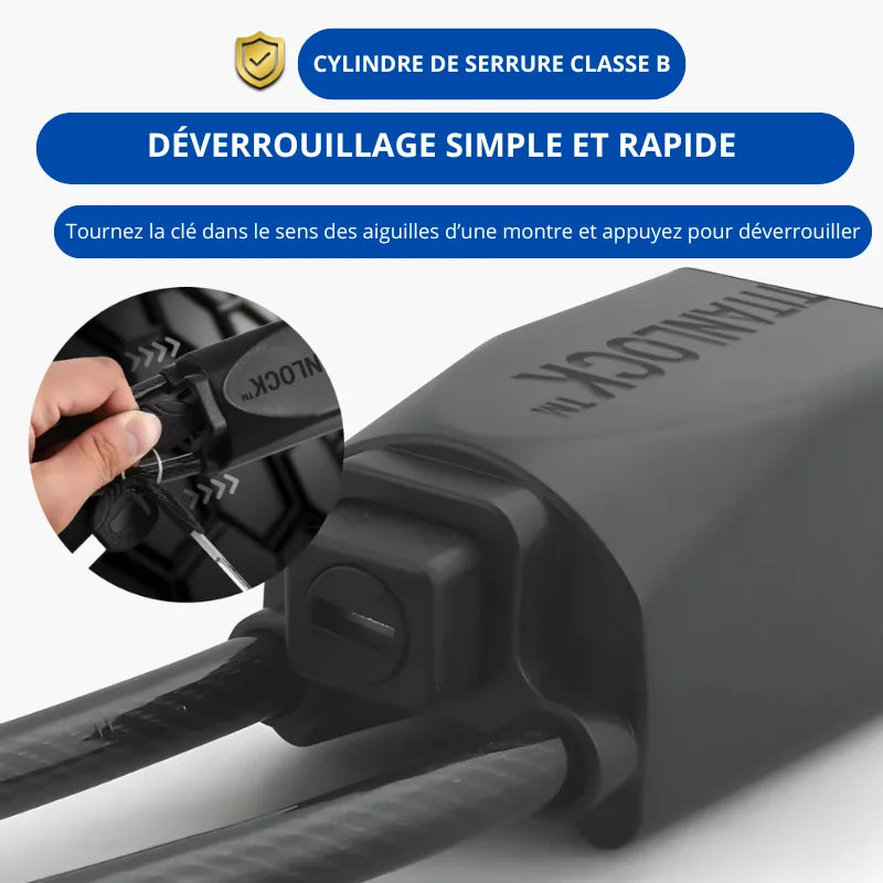 Antivol Volant Universel Haute Sécurité