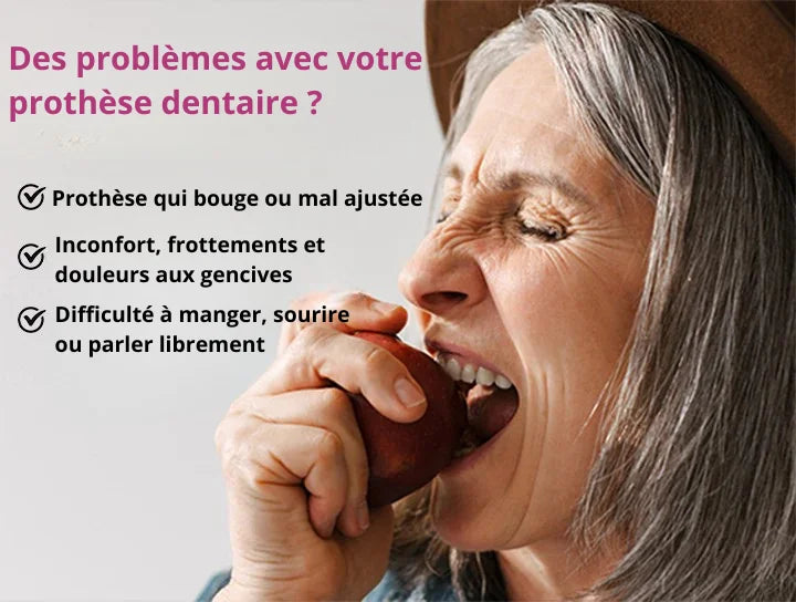 Adhésif pour prothèses dentaires longue tenue