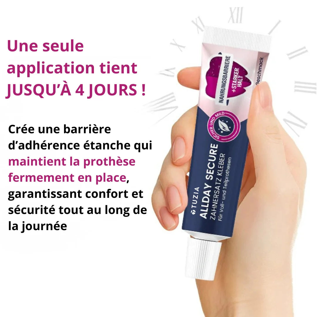 Adhésif pour prothèses dentaires longue tenue